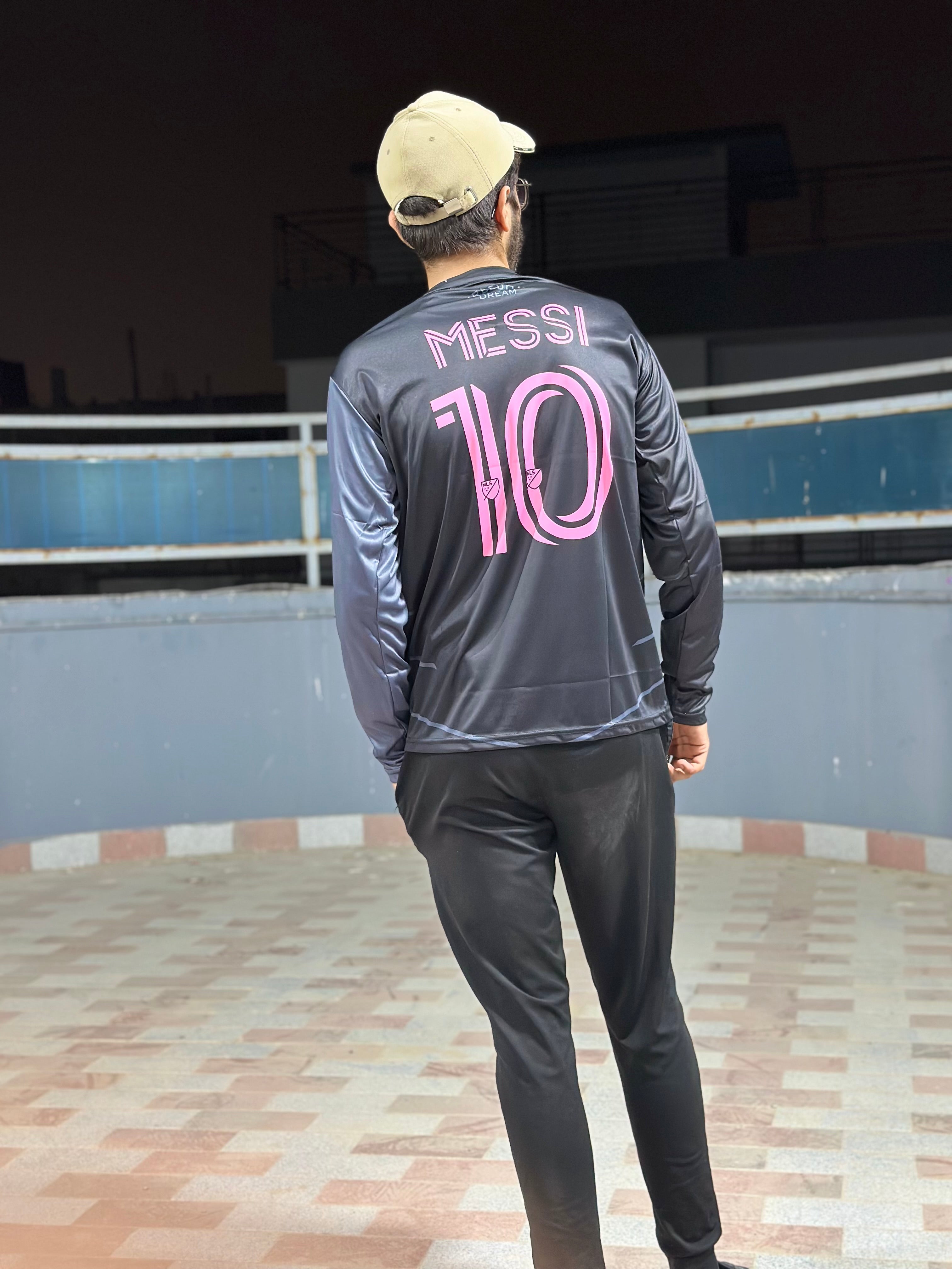 INTER MIAMI 25/26 Long-Sleeve AWAY Jersey – Pink Crest Edition